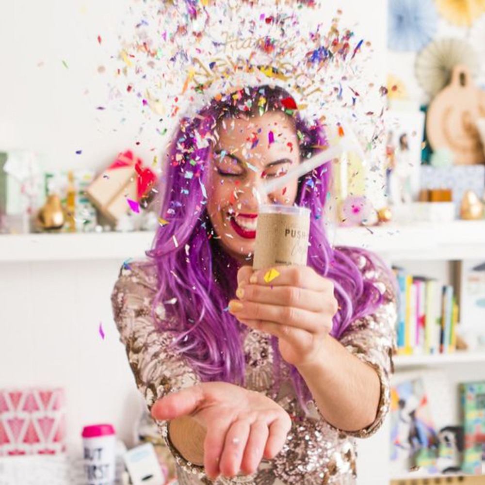 Confetti Cannon Tube - مفرقعات كونفيتي ملونة بألوان الباستيل لحفلات