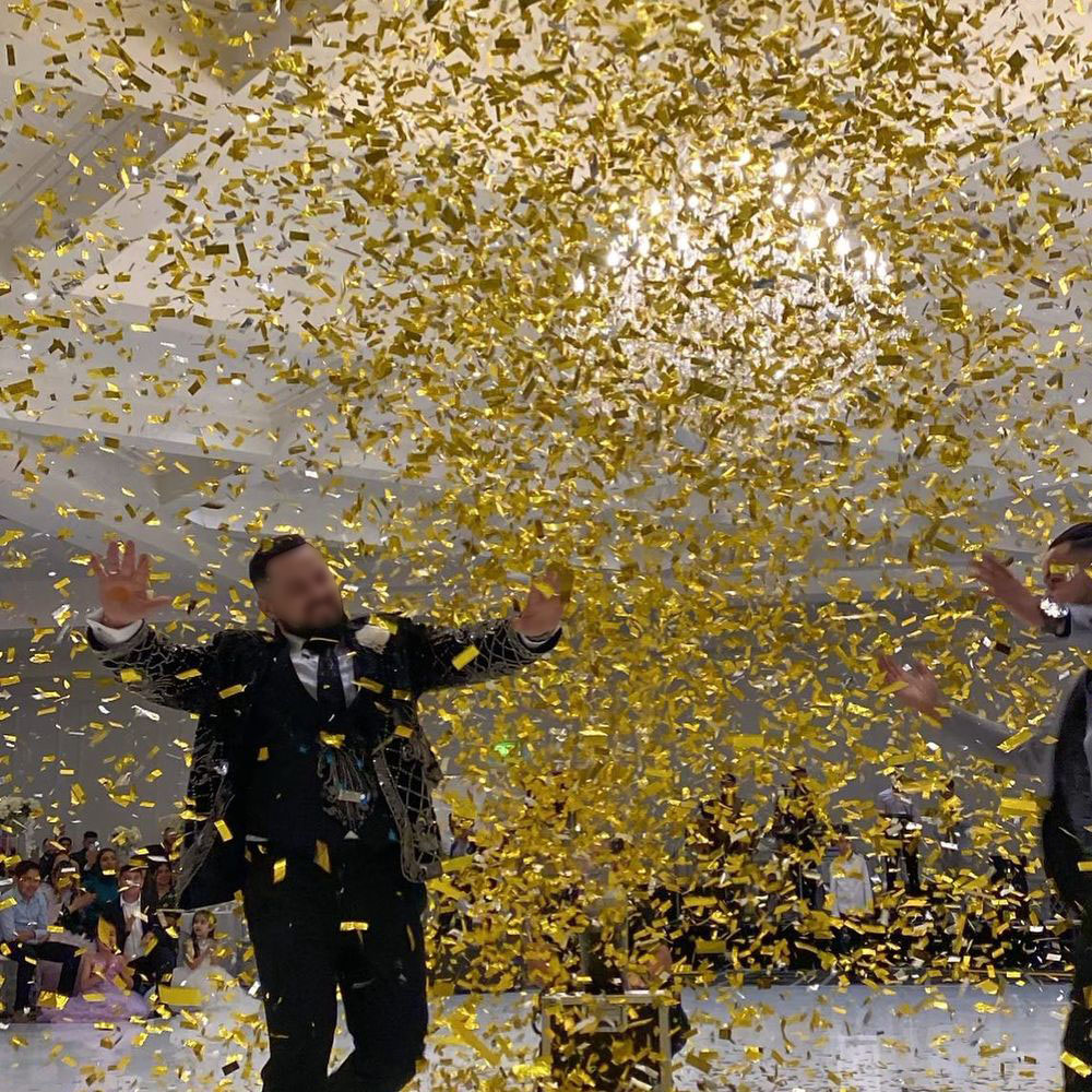 1 كجم/مجموعة كونفيتي مستطيل ال - مراجعة Confetti Cannon Tube وسعره