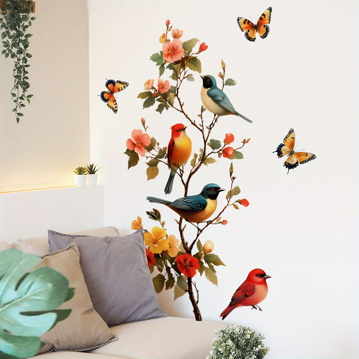 قطعة واحدة من ملصق نافذة بنمط  - مراجعة Flower Wall Panel وسعره