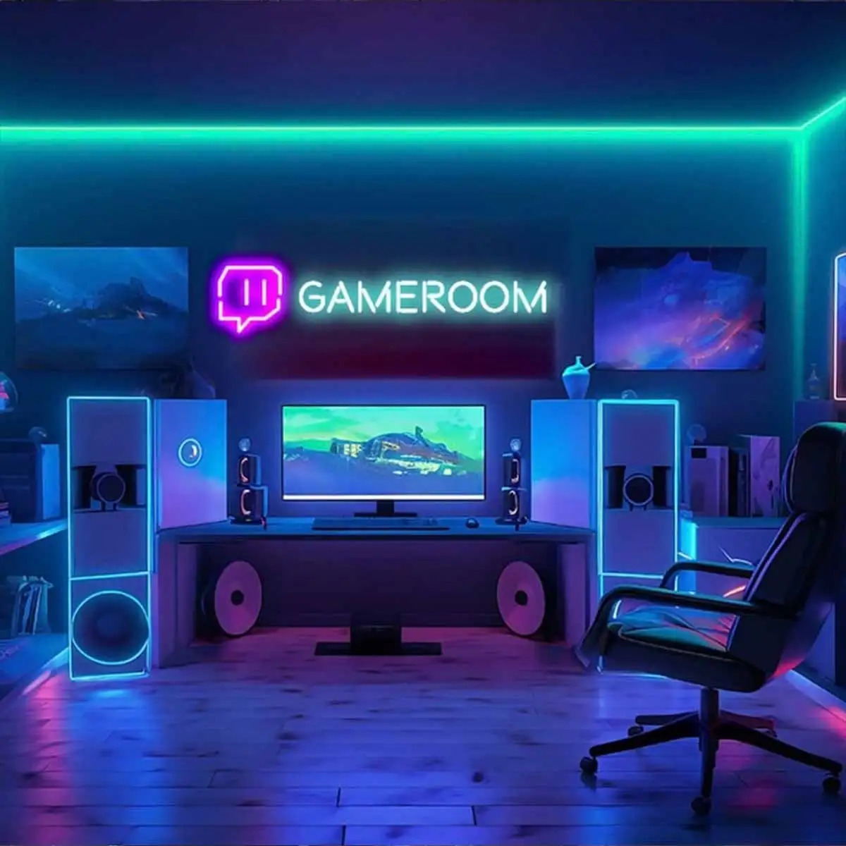 لافتة نيون مخصصة، ديكور للباب/ - مراجعة Neon Sign Party وسعره