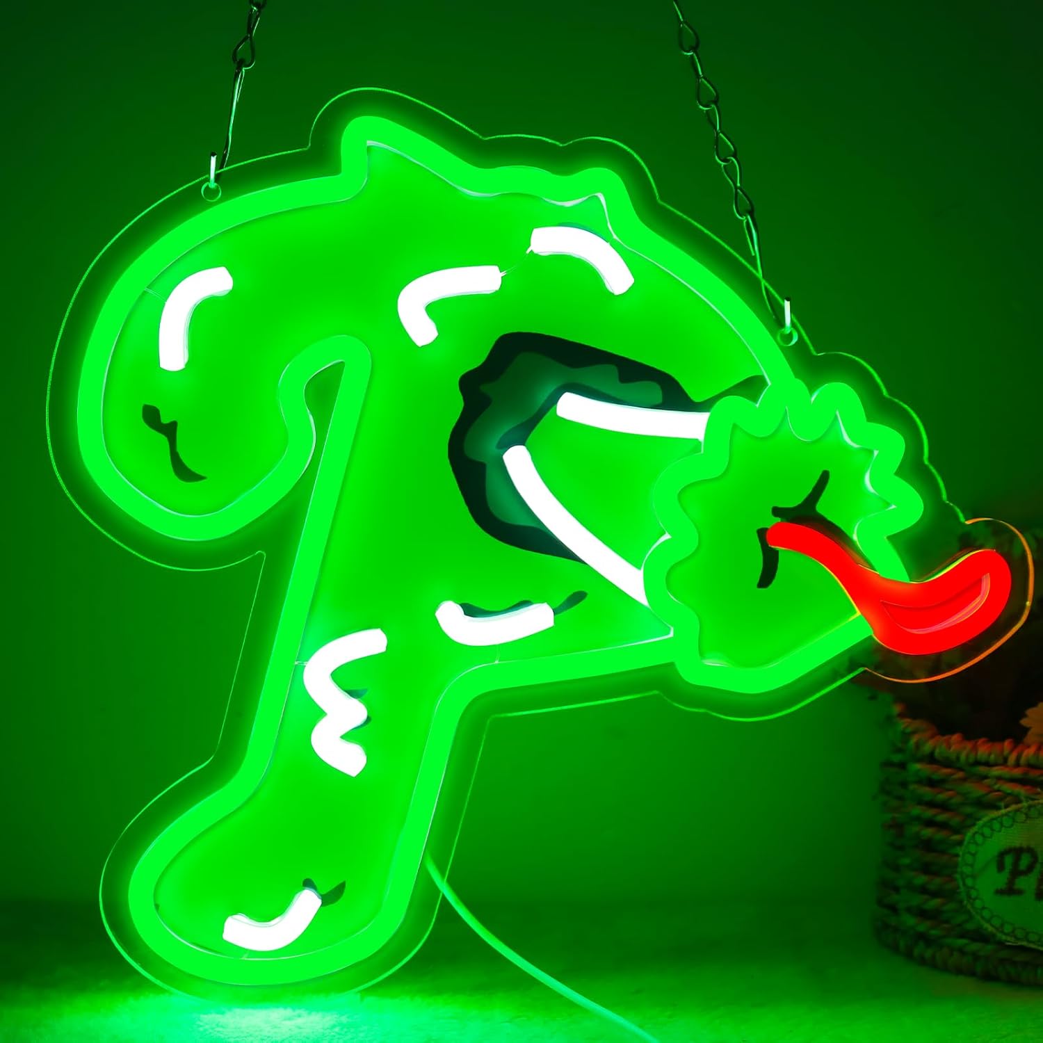 لافتة نيون LED على شكل وحش كرت - مراجعة Neon Sign Party وسعره